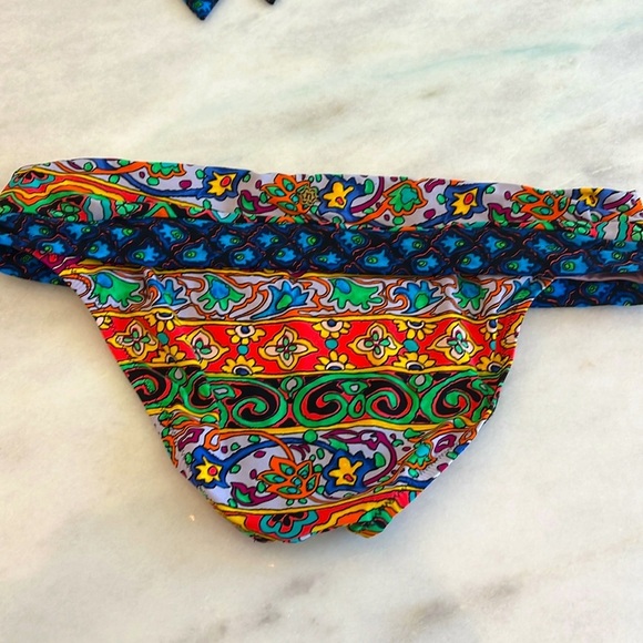 Nanette Lapore Women Bikini Size Medium (8-10) Multi Color Bandeau Swim … - Picture 7 of 8
